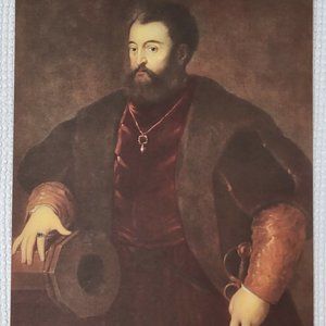 ALFONSO D'ESTE, DUKE OF FERRARA by TITIAN Treasures of Art Painting Print